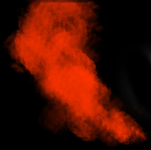 Vivid Red Smoke Effect PNG