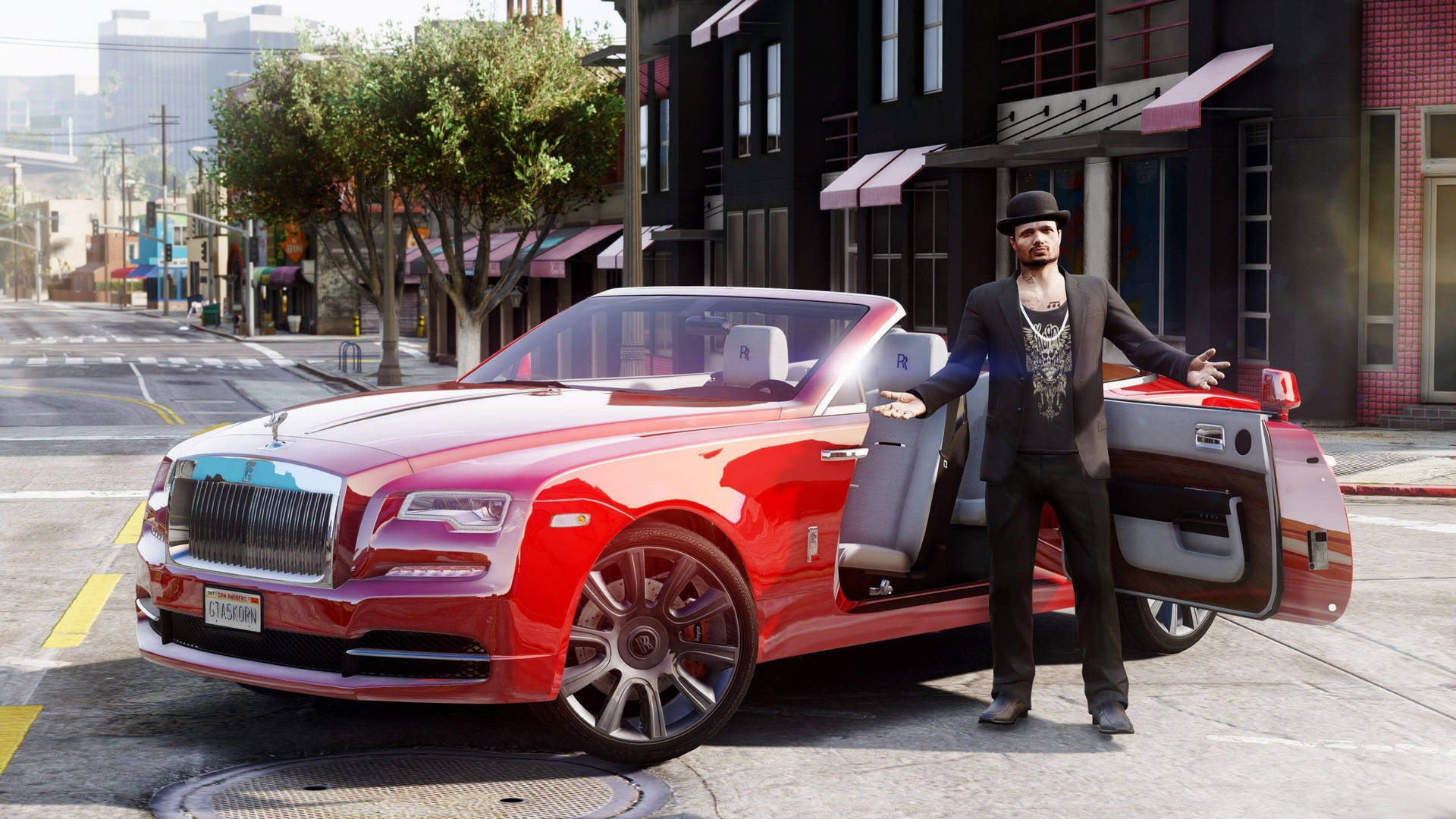 "vivid Screen Capture Of Grand Theft Auto 5 In Widescreen 2560x1440 Resolution" Wallpaper