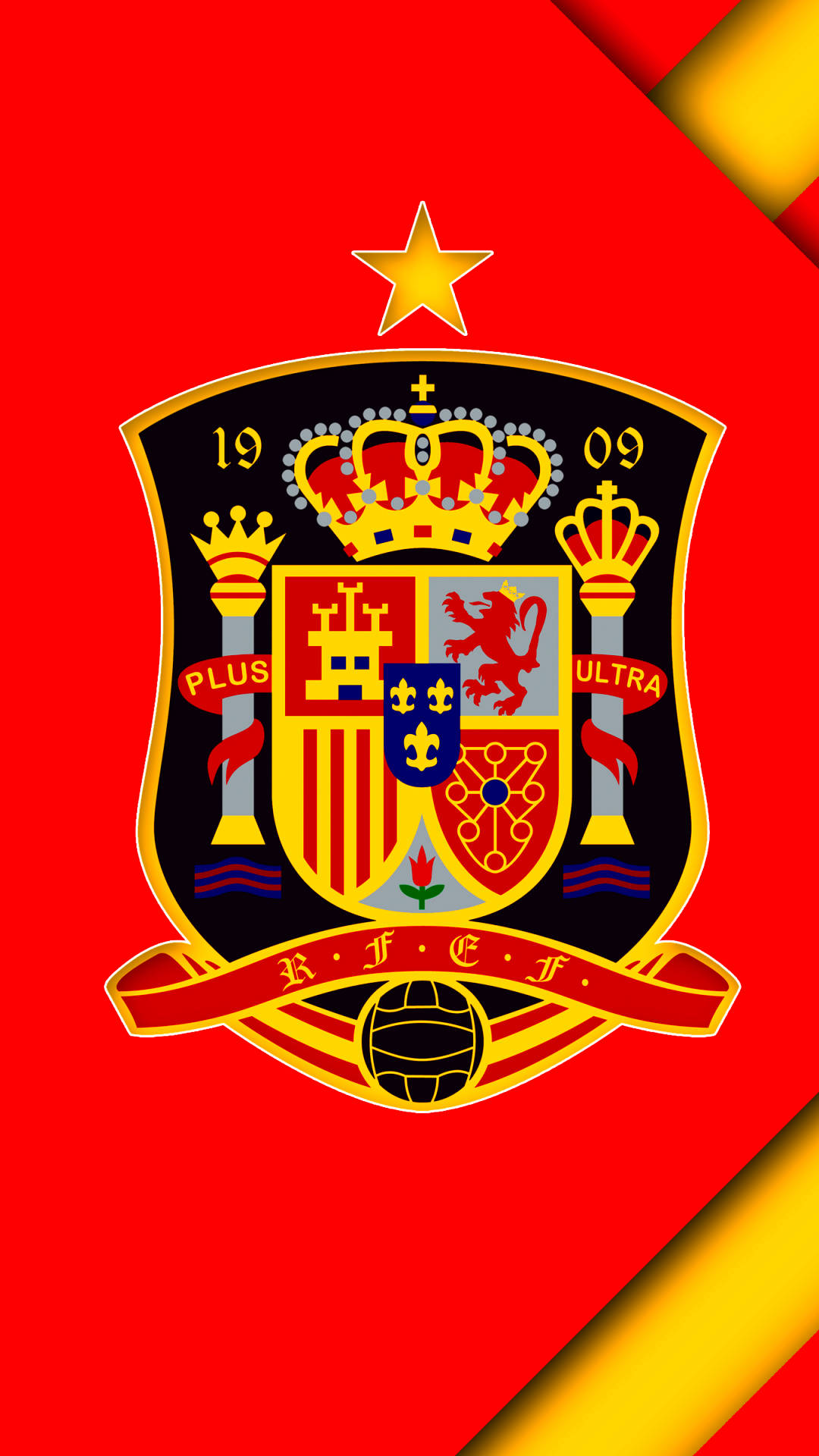 Vivid Spain National Football Team Logo