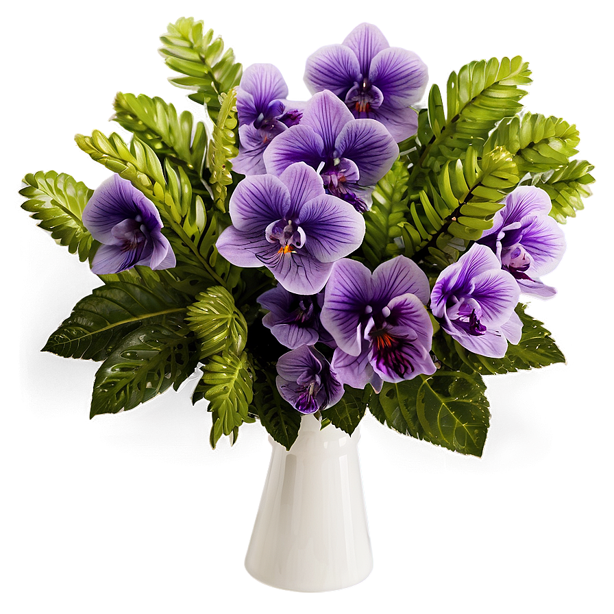 Vivid Violet Bouquet Png 06252024 PNG