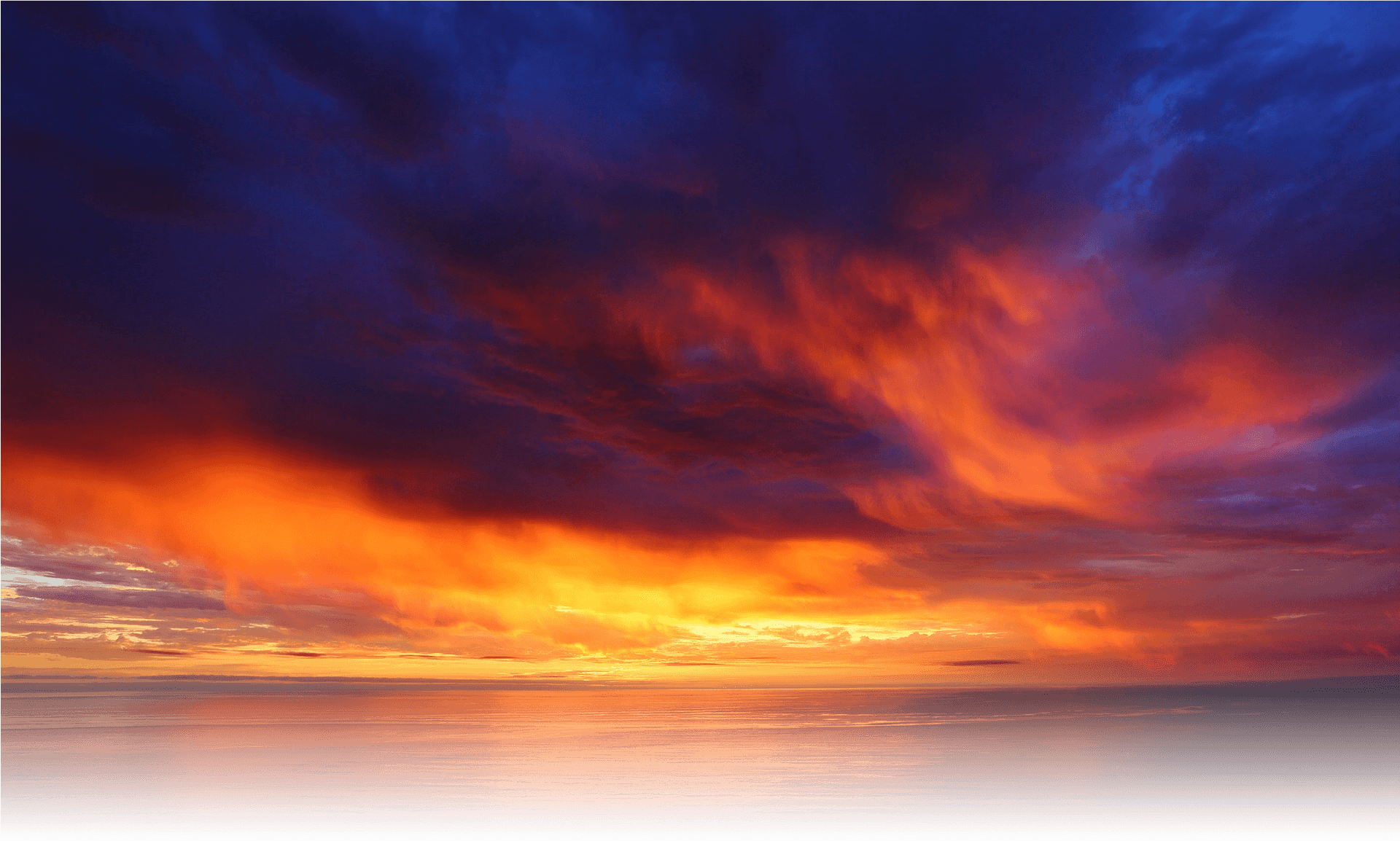 Vivid_ Sunset_ Over_ Ocean PNG