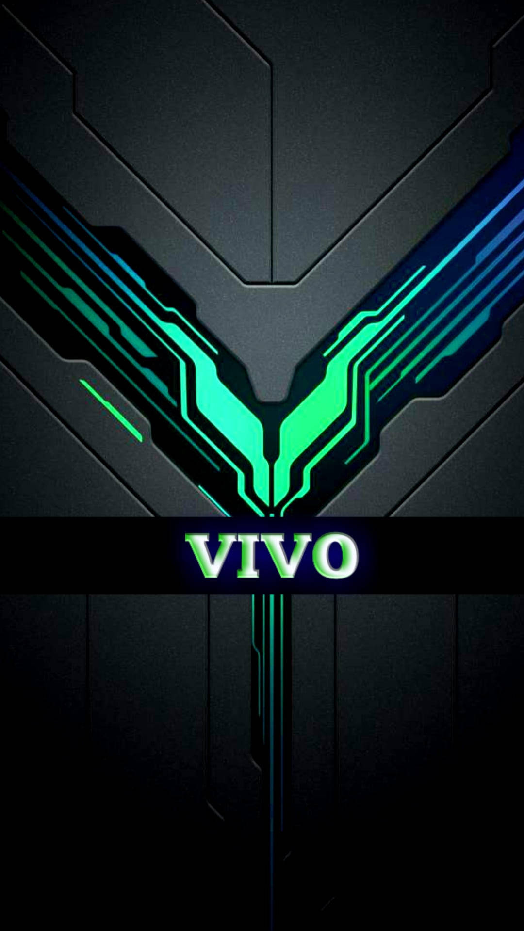 Vivo Logo Grøn Sci-Fi Håndledsdesign Wallpaper