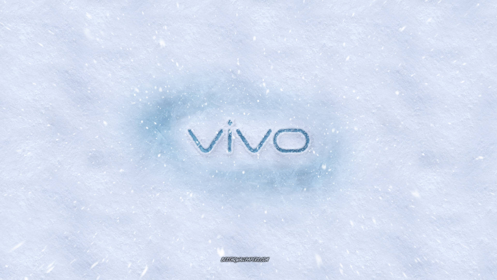 Vivo Logo In Snow Wallpaper