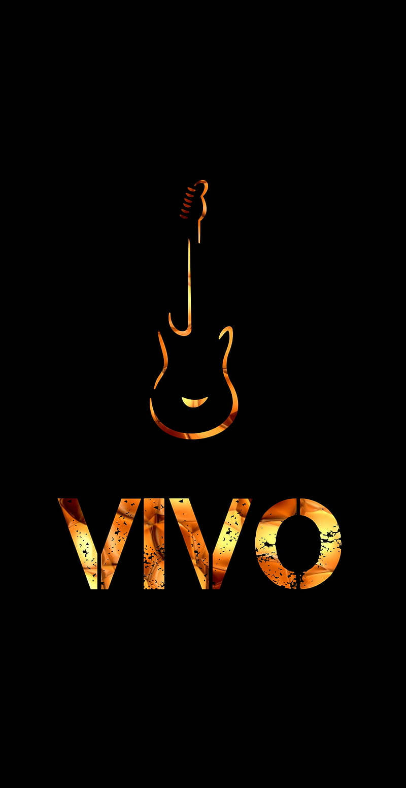 Vivo Logo With Guitar Wallpaper