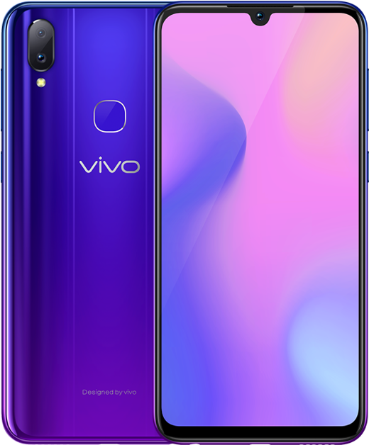 Vivo Smartphone Blue Gradient PNG