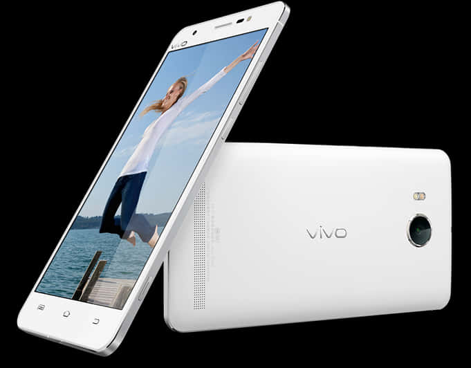 Vivo Smartphone Displayand Back View PNG