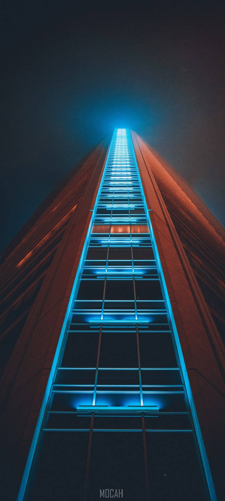 Vivo Y11 Building Blue Lights Wallpaper