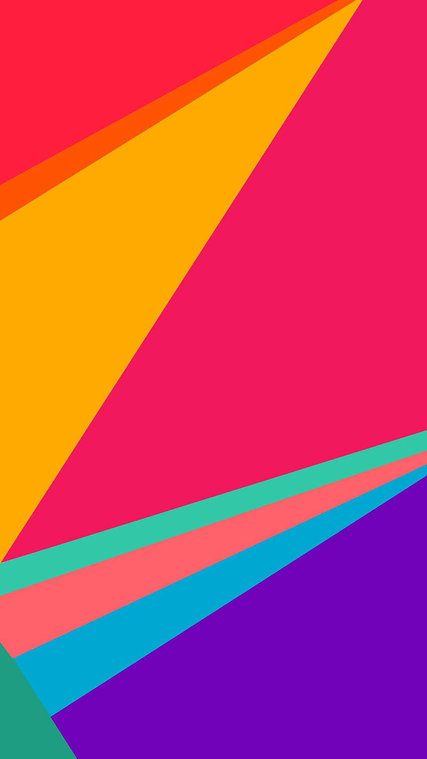 Farvefulde trekanter på Vivo Y11 Wallpaper