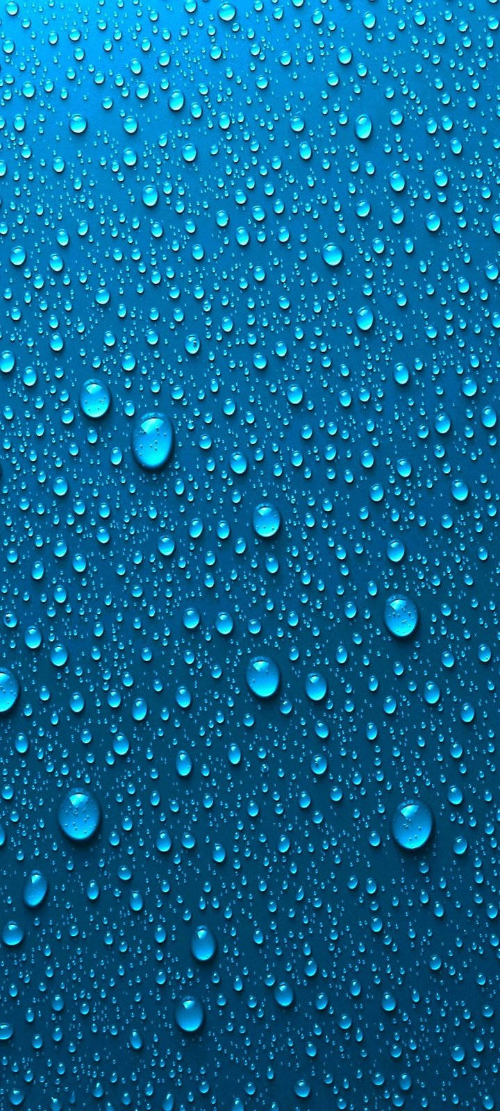 Vivo Y20 Blue Water Droplets Wallpaper
