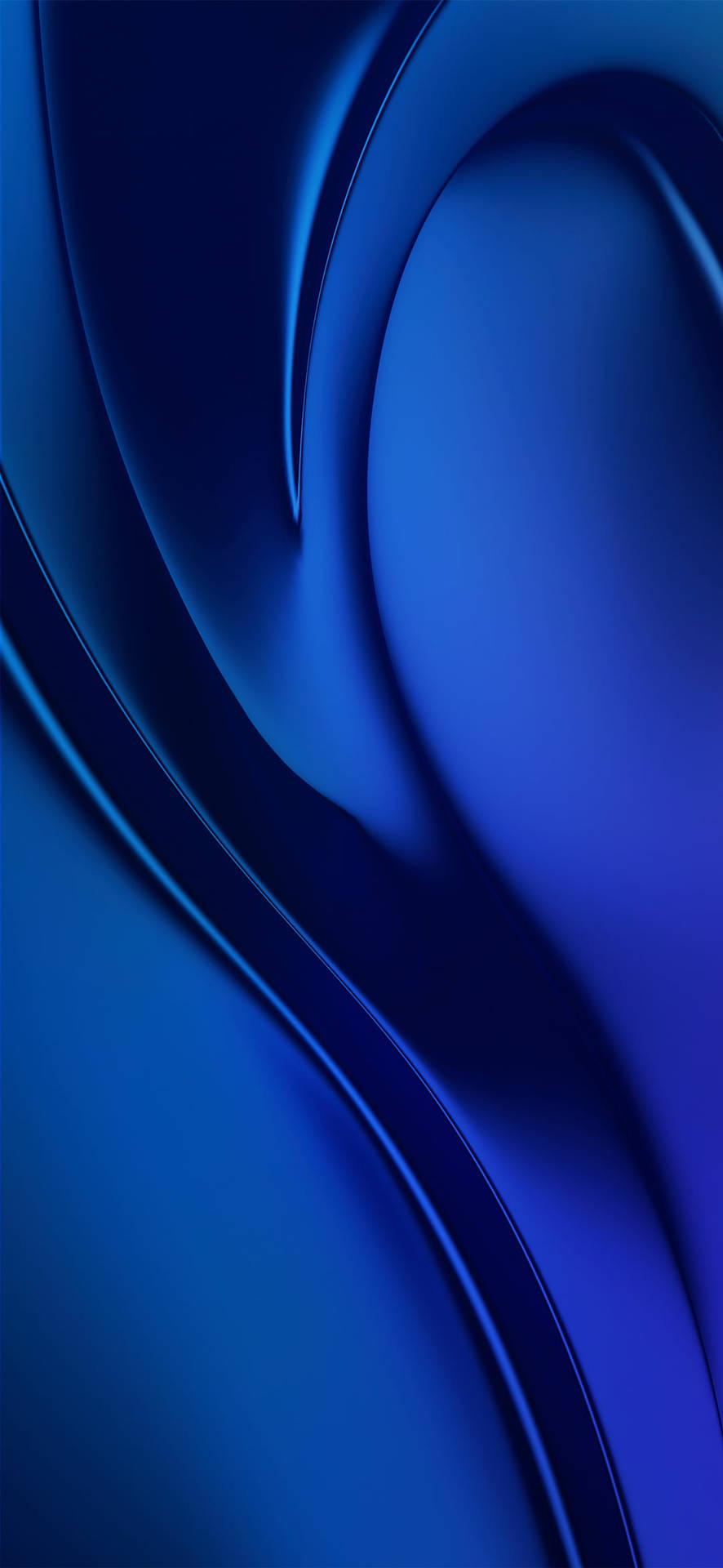 Vivo Y20 Dark Blue Wave Wallpaper