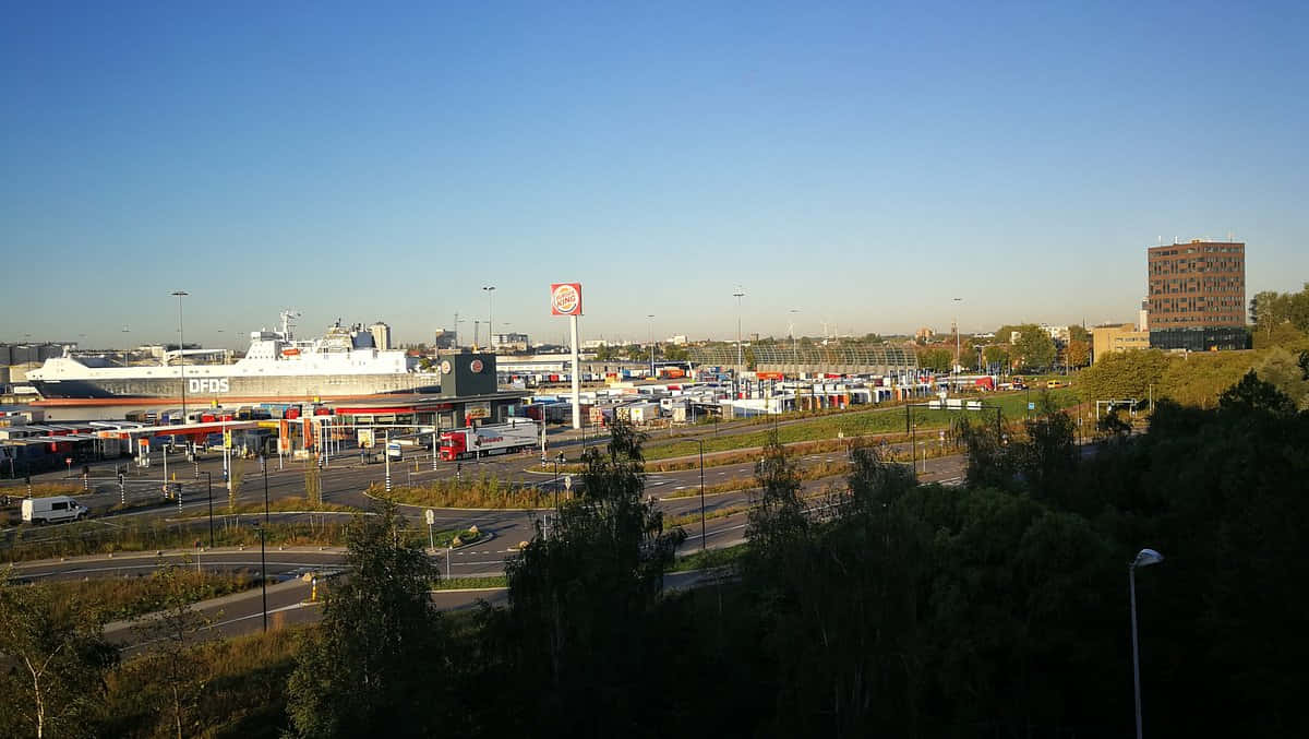 Vlaardingen Ferry Terminal View Wallpaper