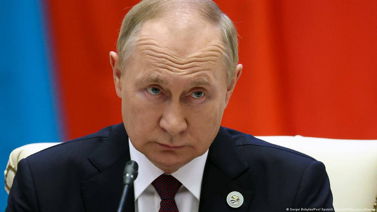 Vladimir Putin Looking Intently Wallpaper