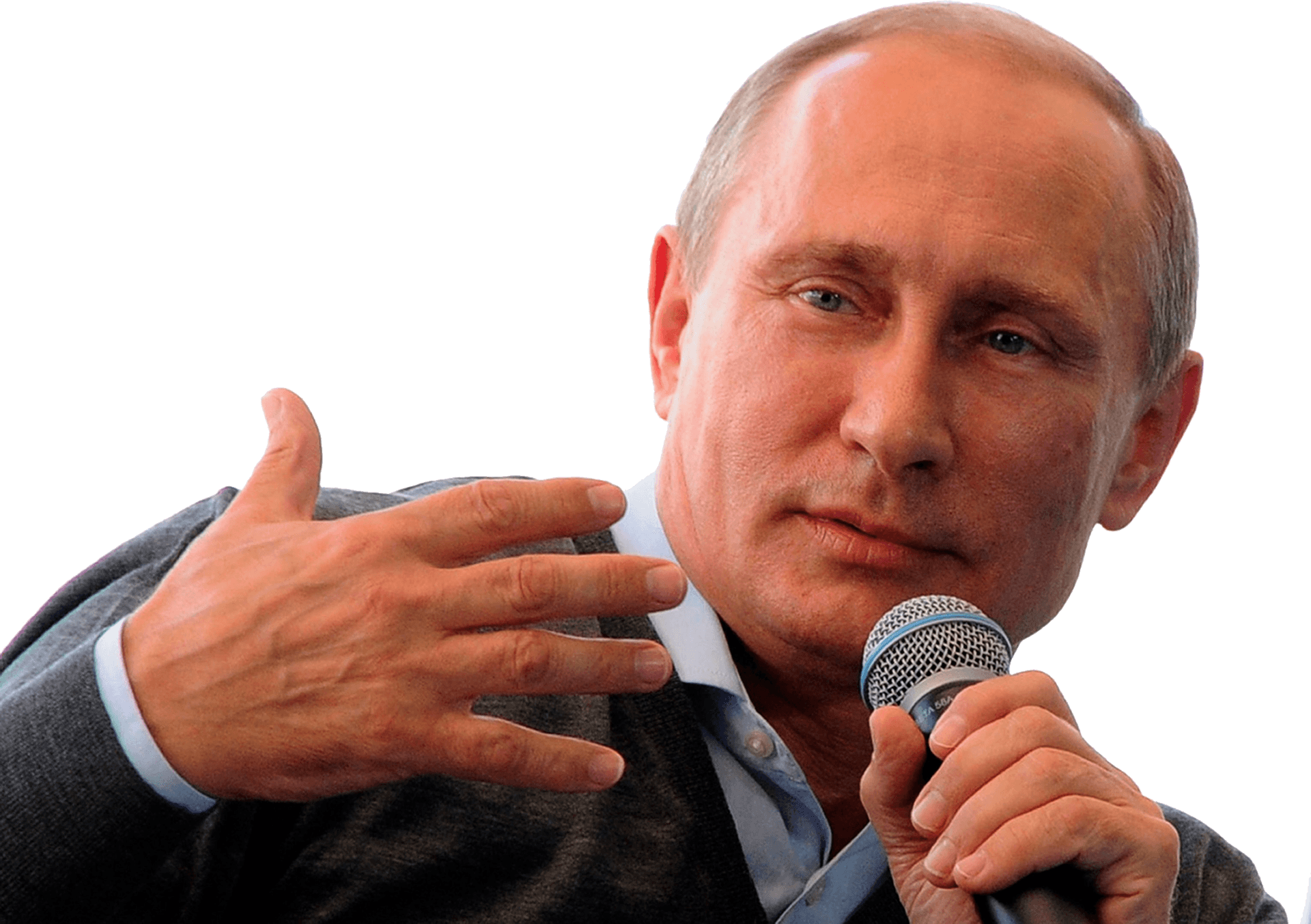 Vladimir Putin Speaking Microphone PNG
