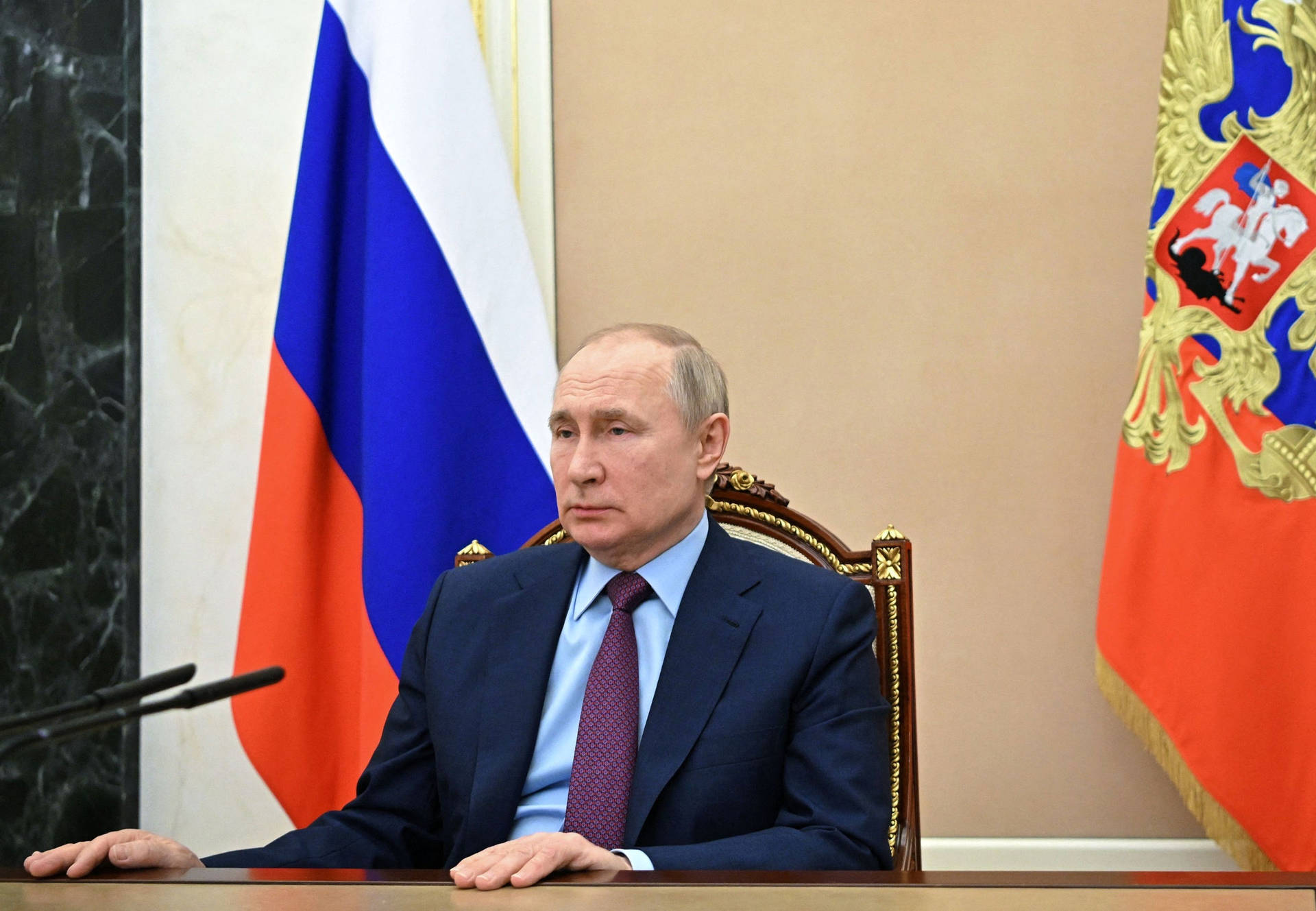 Vladimir Putin With Calm Face Picture