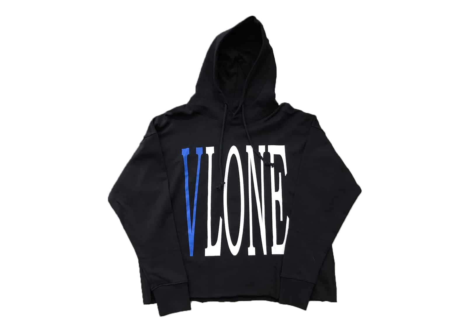 Caption: Vlone Logo on Abstract Gradient Background