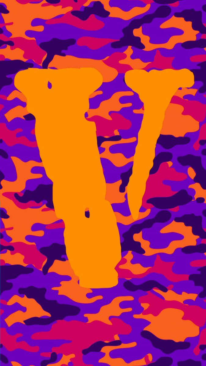 Vlone Iphone Orange Purple Pink Wallpaper