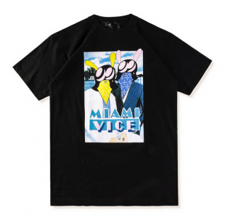 Vlone Miami Vice T Shirt Graphic PNG