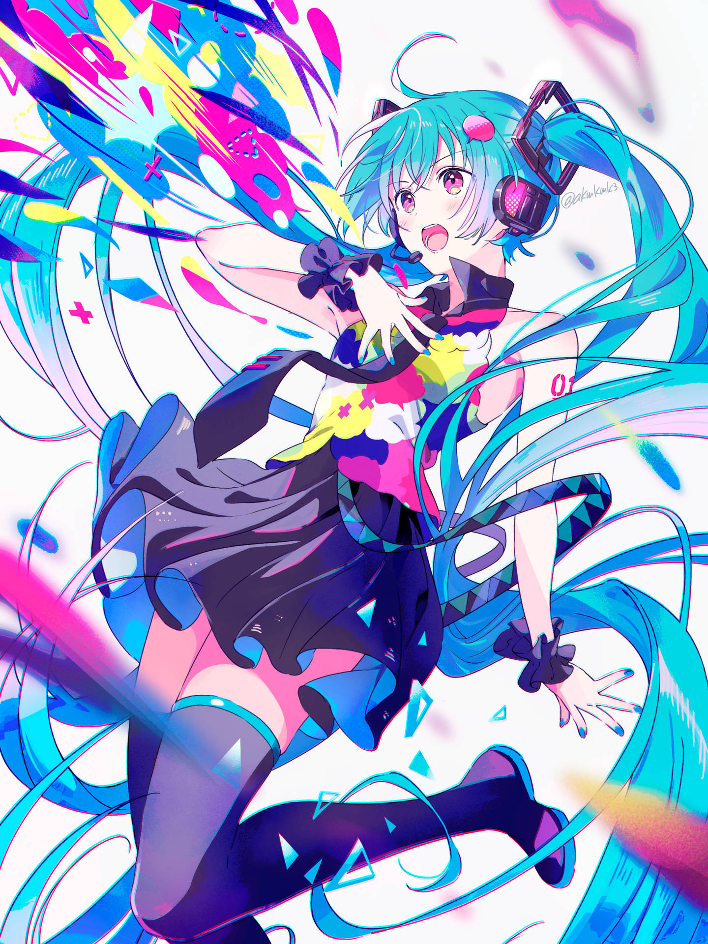 Colorful Vocaloid Wallpaper