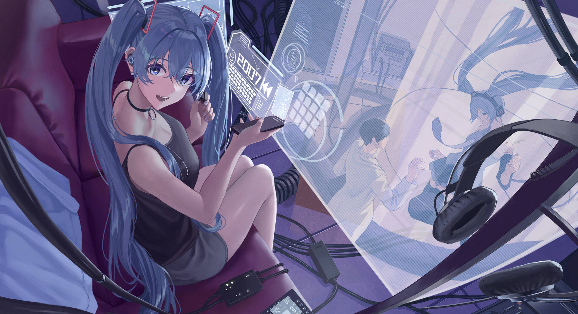 Enjoy the sweet melodies of Vocaloid Wallpaper