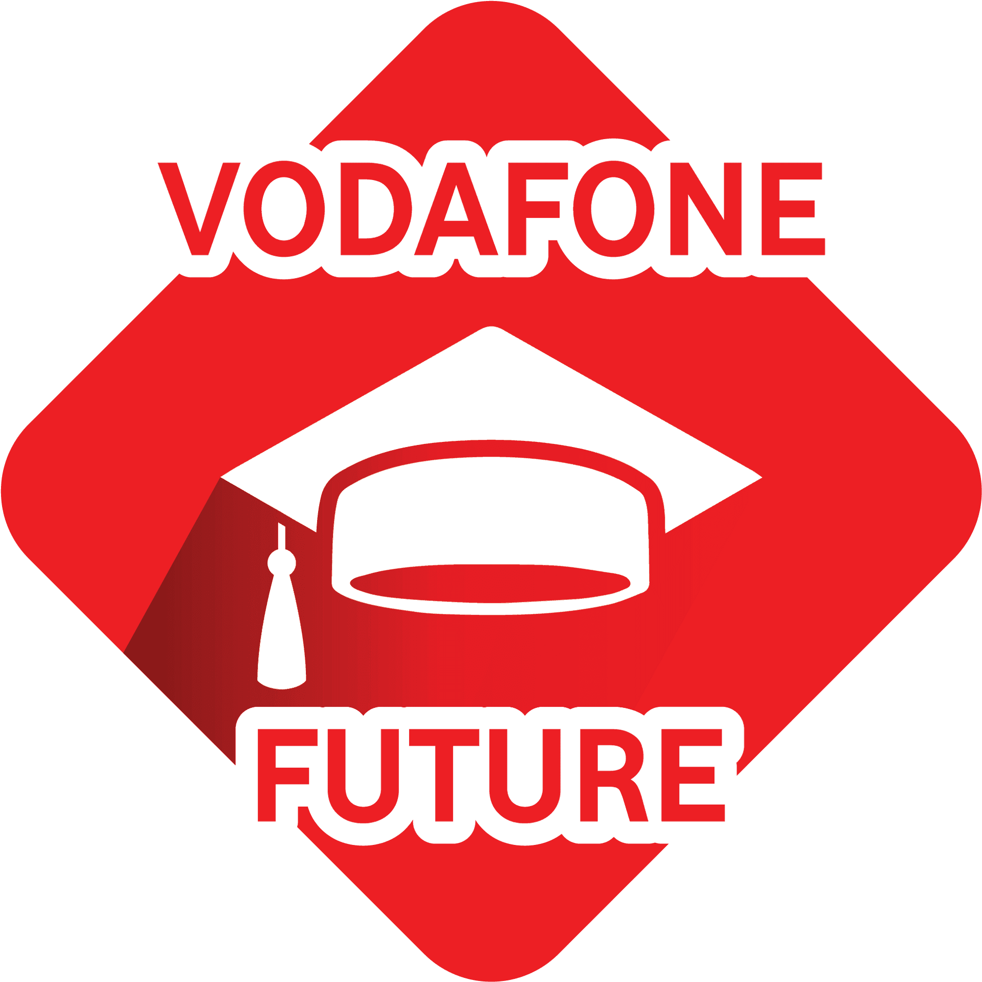 Vodafone Future Graduation Cap Logo PNG
