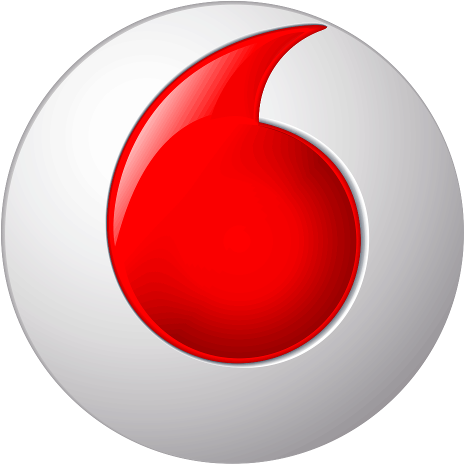 Vodafone Logo Red Speech Bubble PNG
