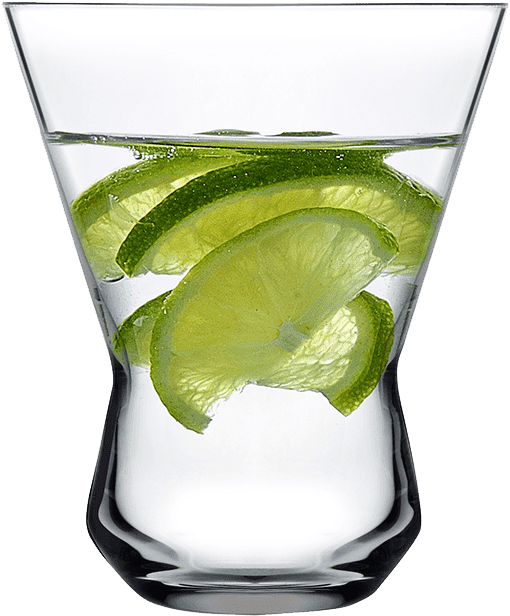 Vodka Lime Splash Glass PNG