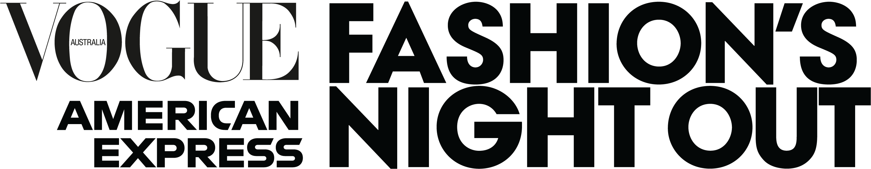 Vogue Fashions Night Out Logo PNG