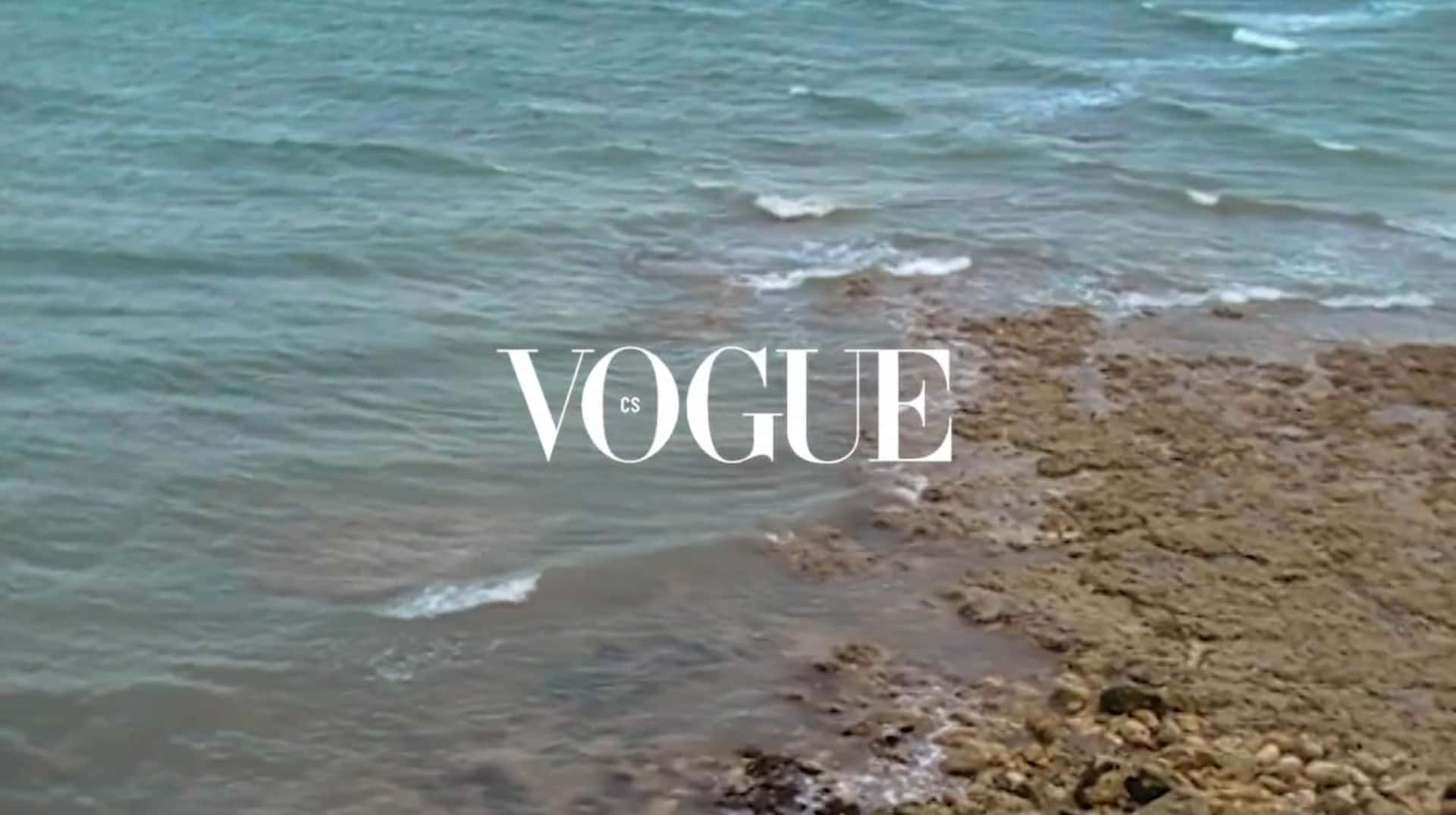 Vogue Logo Beachfront Wallpaper