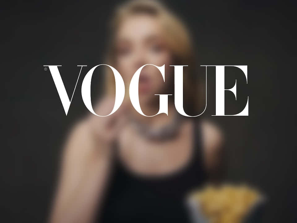 Vogue Logo Blurry Background Wallpaper