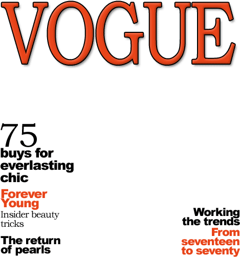 Vogue Magazine Cover Preview PNG