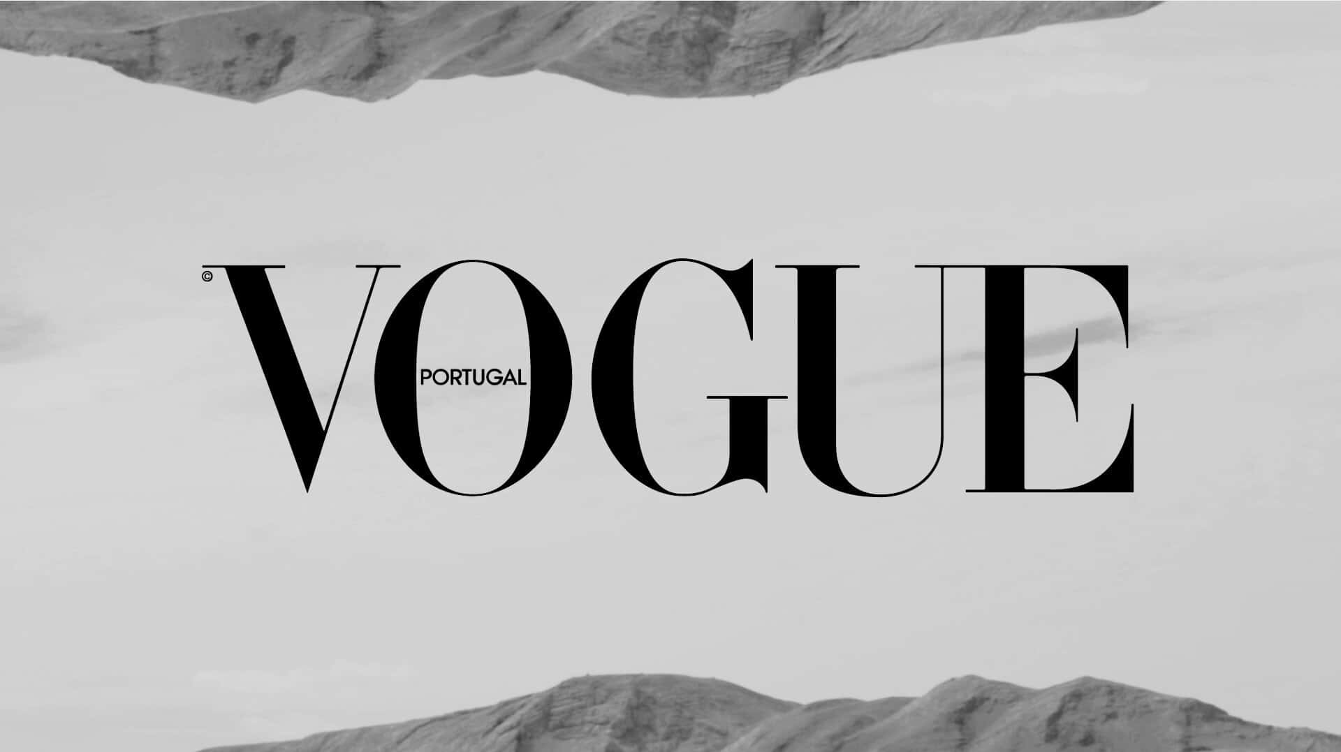 Vogue Portugal Logo Monochrome Wallpaper