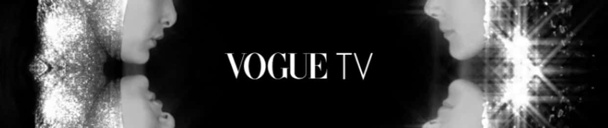 Vogue T V Logoand Silhouettes Wallpaper