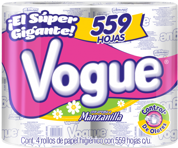 Vogue Toilet Paper Pack Chamomile Scent PNG