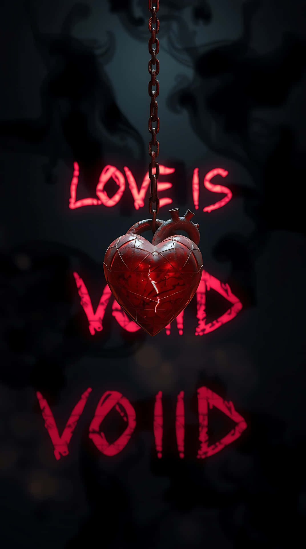 Void Love Rusted Chains & Crimson Glow 37-1 Wallpaper