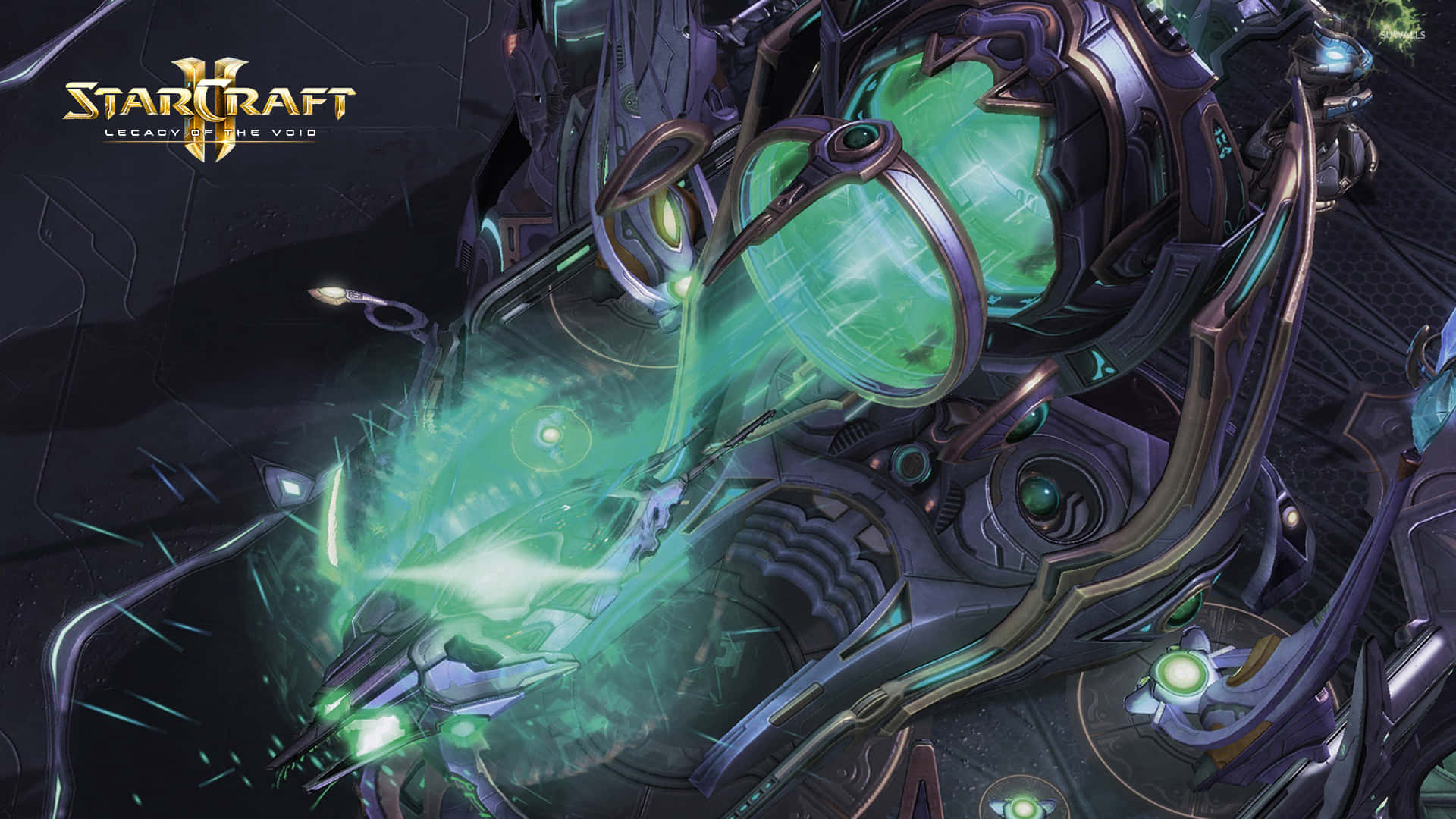 Starcraft Iii - A Green Glowing Creature Wallpaper