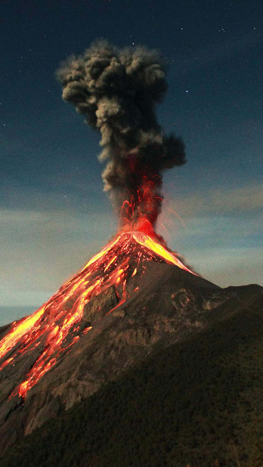 Volcánde Fuego: Un Volcán Piroclástico. Fondo de pantalla