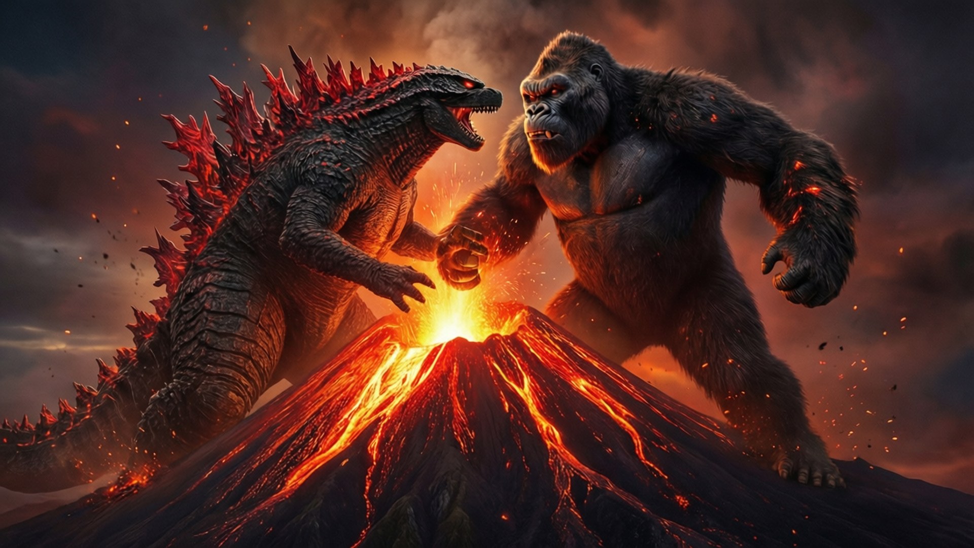 Vulkanischer Showdown Wallpaper