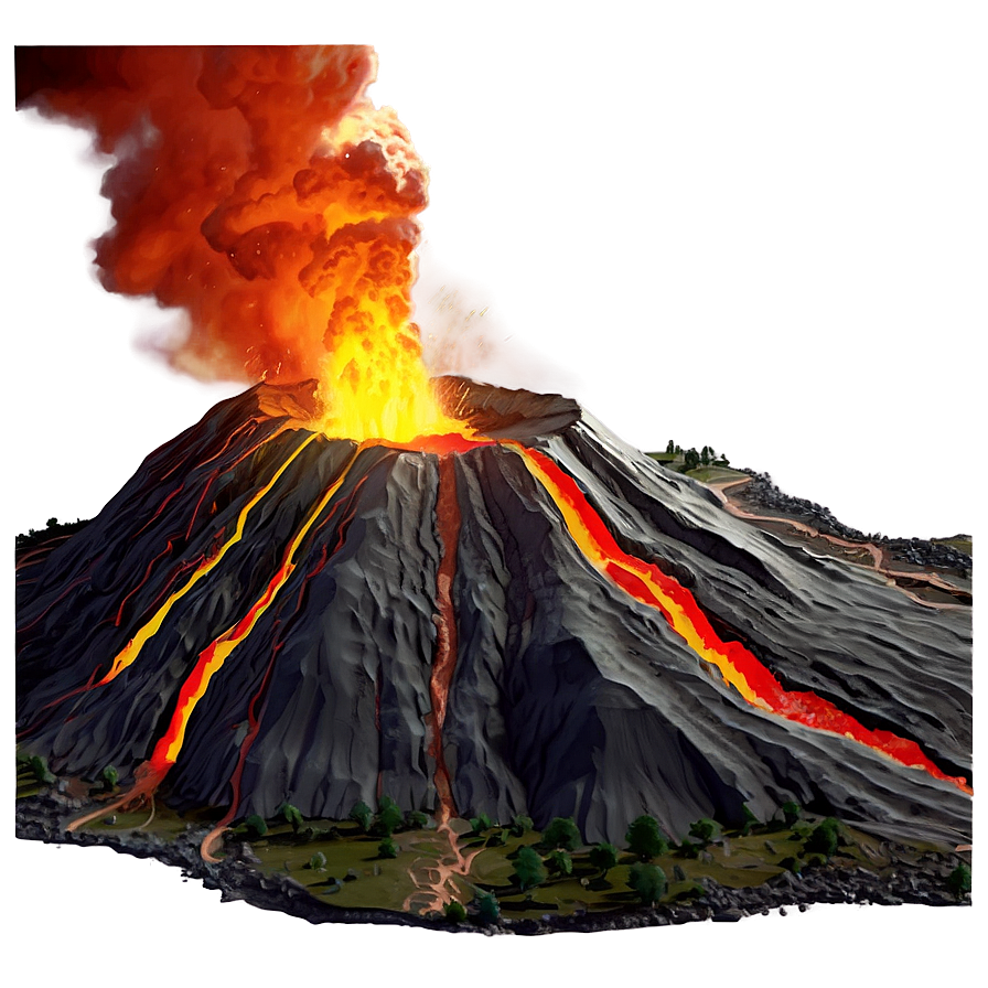 Download Volcano Geological Formation Png Fyx | Wallpapers.com