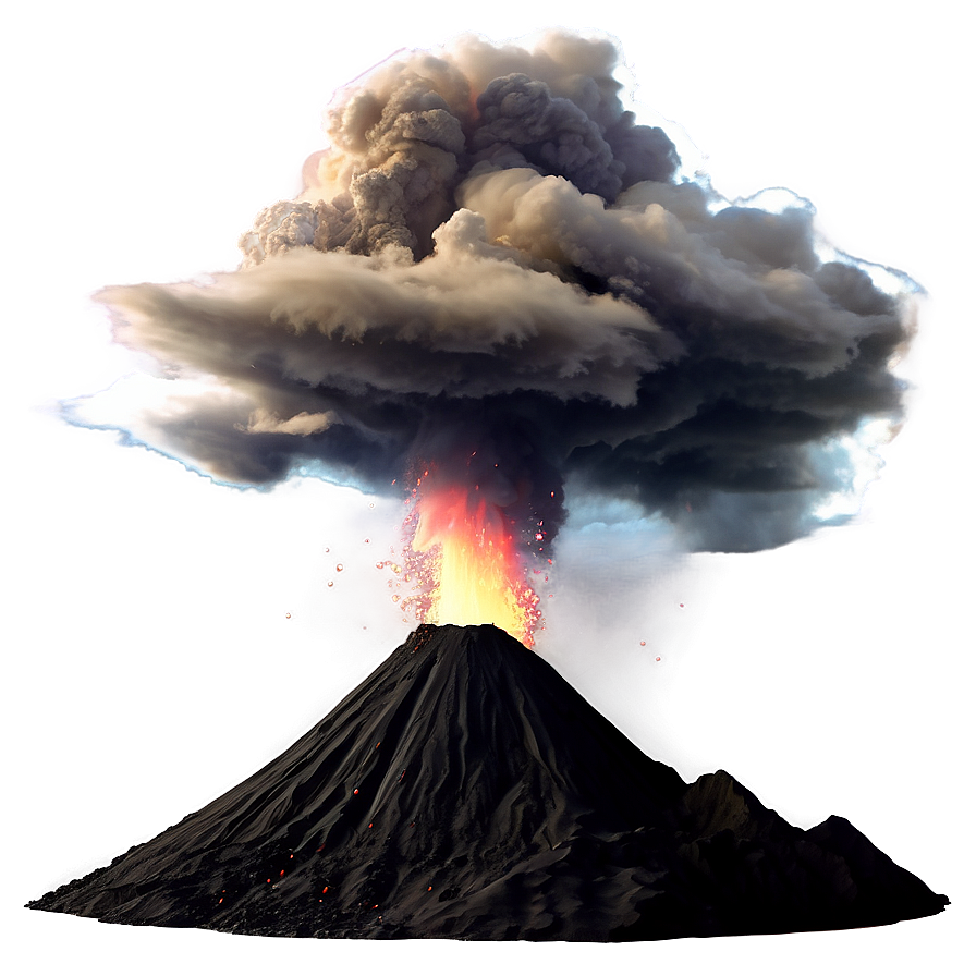 Volcano In Sunset Glow Png Kgf PNG