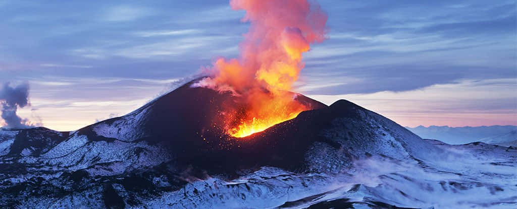 The Strength of Nature: A Powerful Volcano