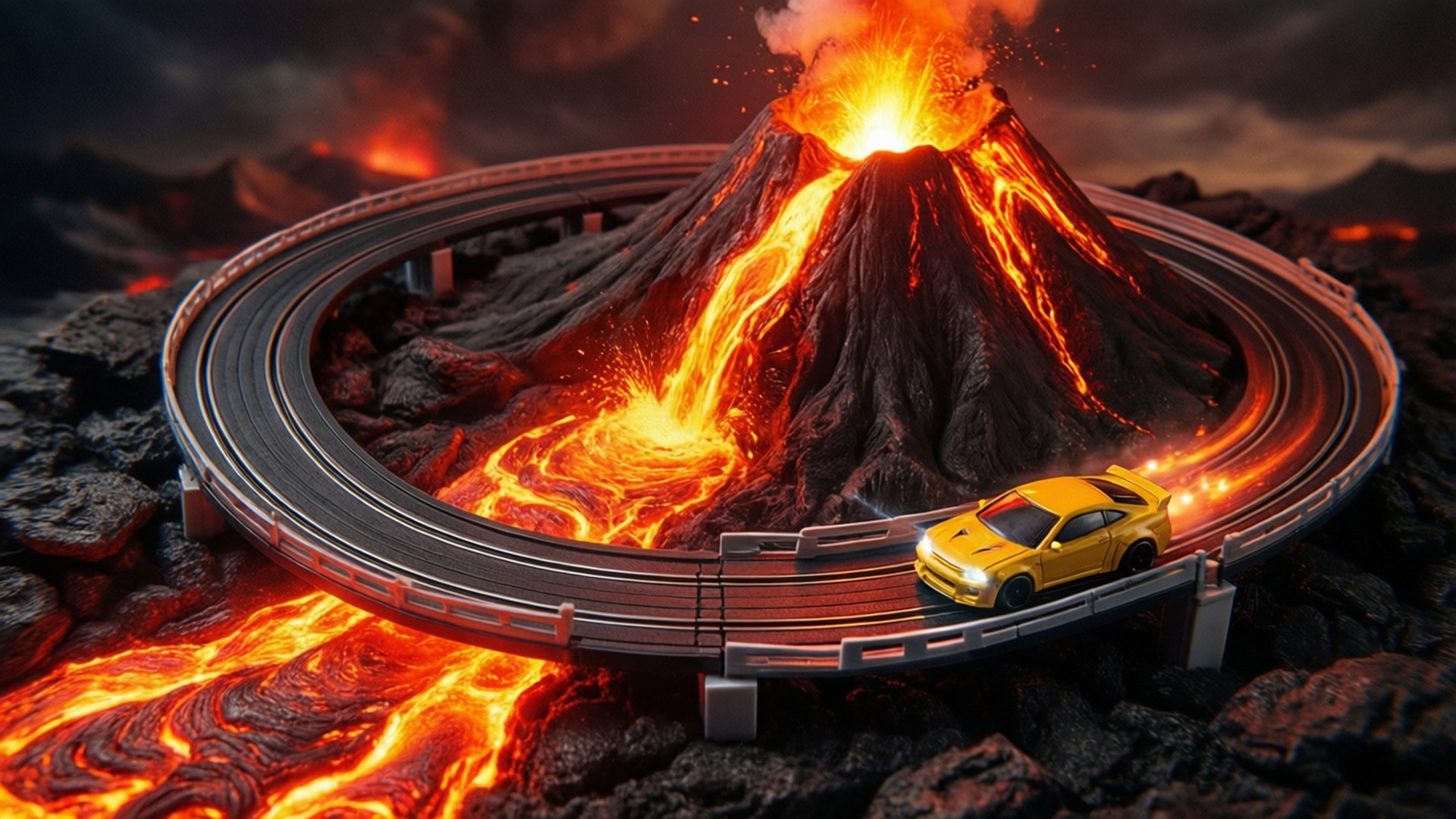 Vitesse Volcanique Fonds d'écran
