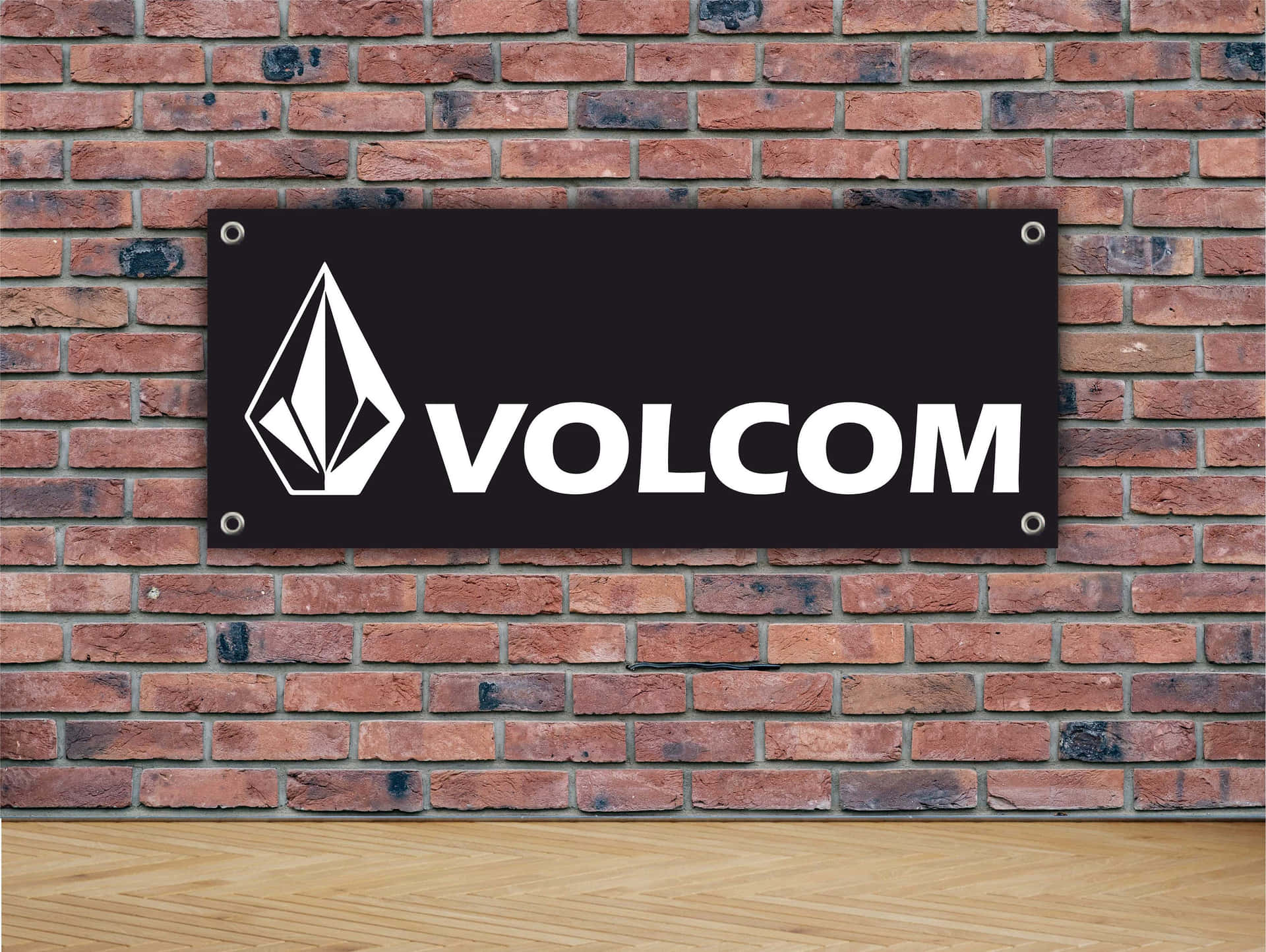 Volcom Brand Signon Brick Wall Wallpaper