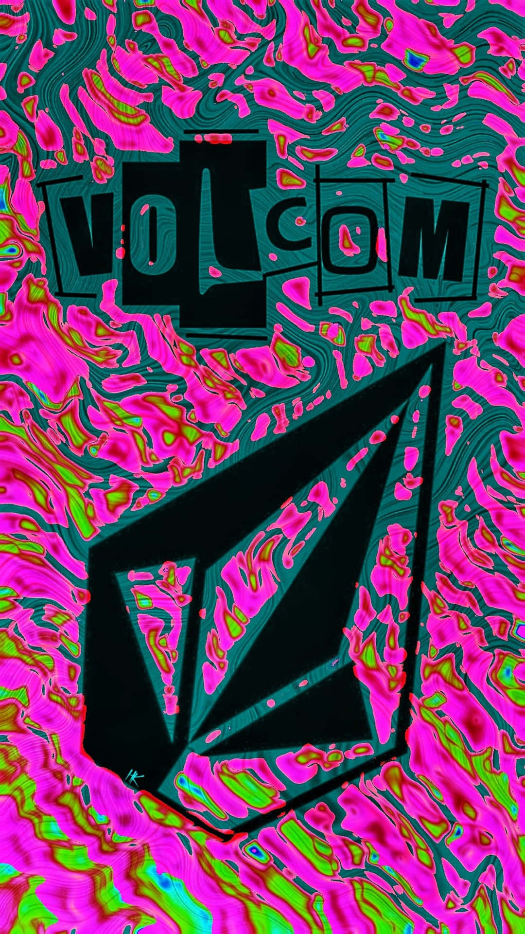 Volcom Logo Artistic Abstract Background Wallpaper