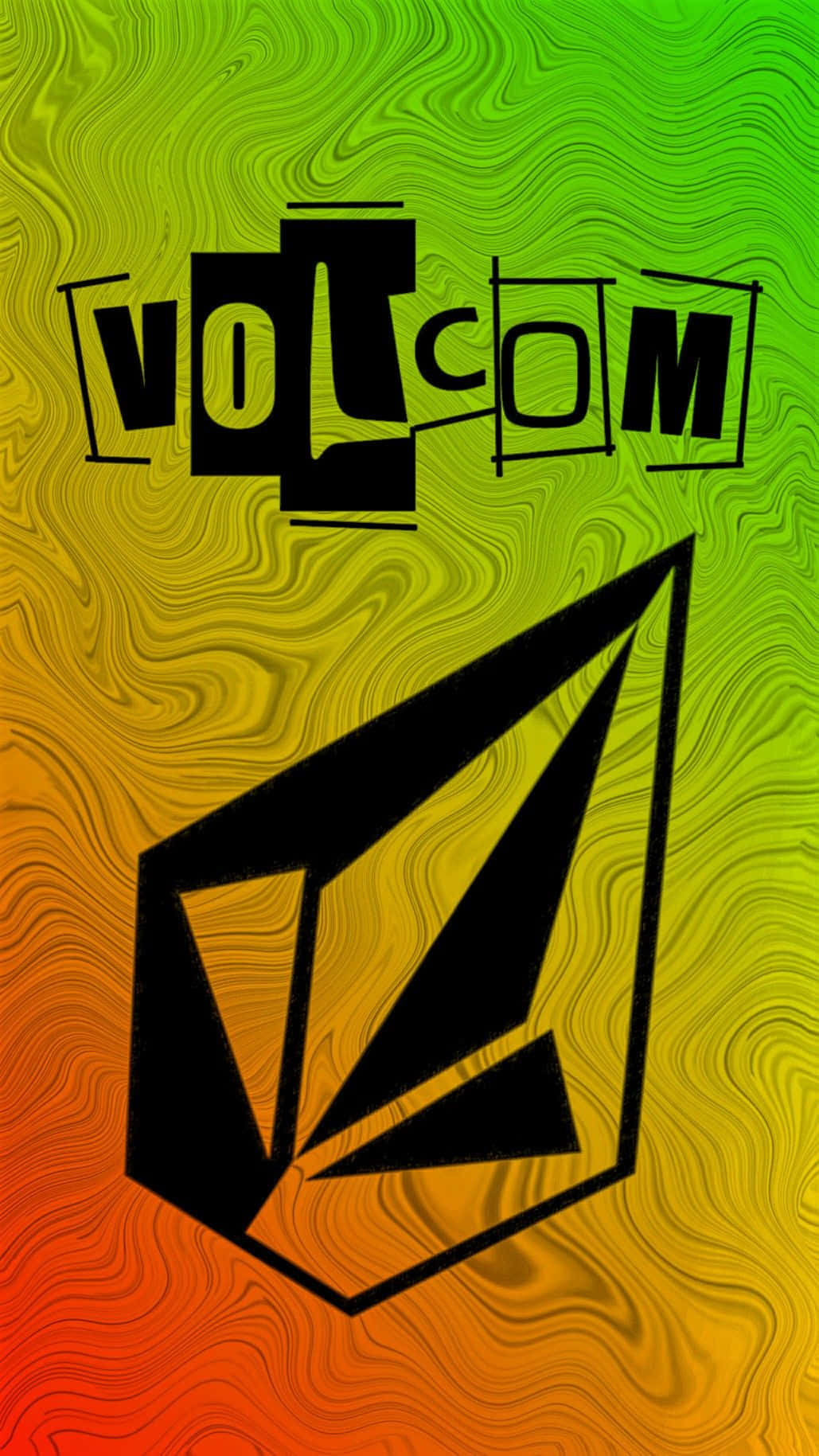 Volcom Logo Artistic Background Wallpaper