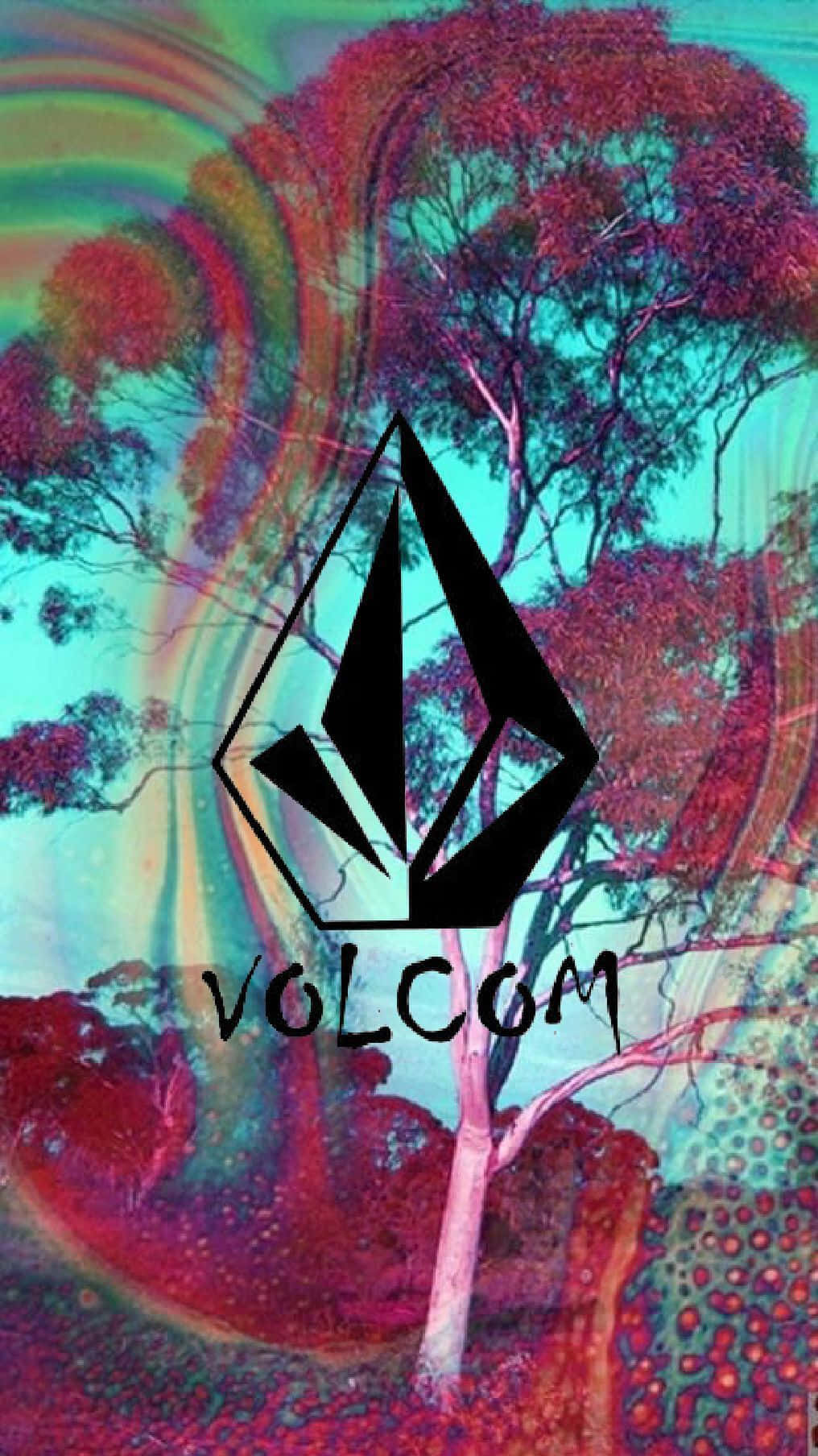Volcom Logo Artistic Background Wallpaper