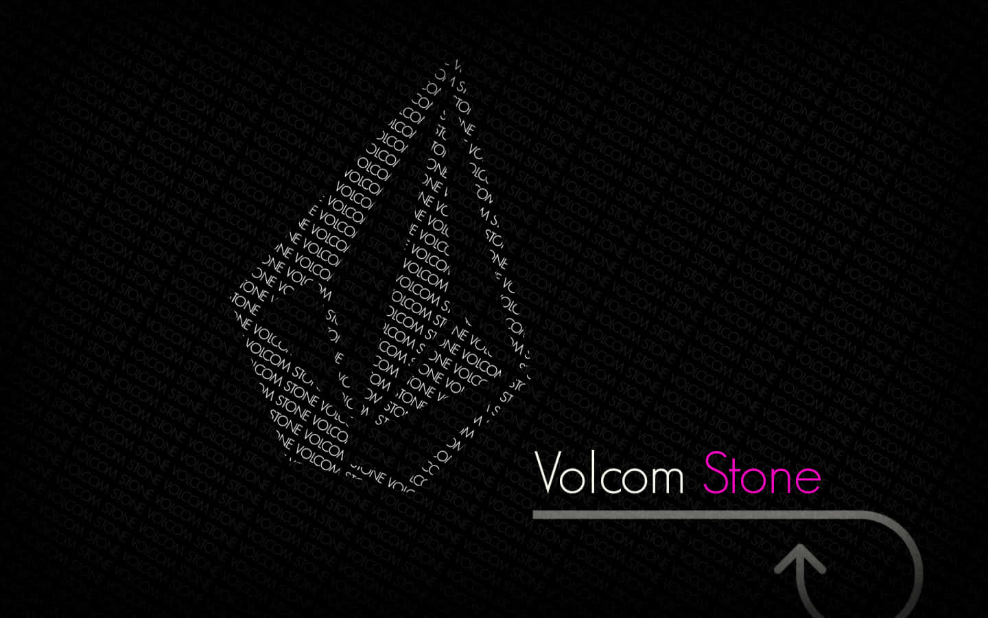 Volcom Logo Branding Dark Background Wallpaper