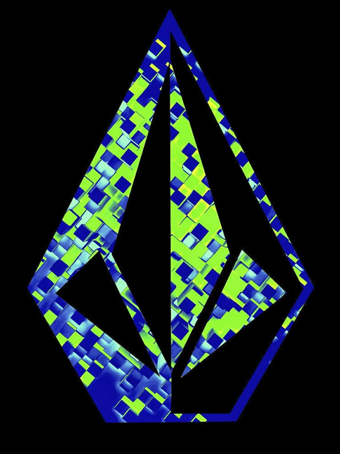 Volcom Logo Digital Pixel Art Wallpaper