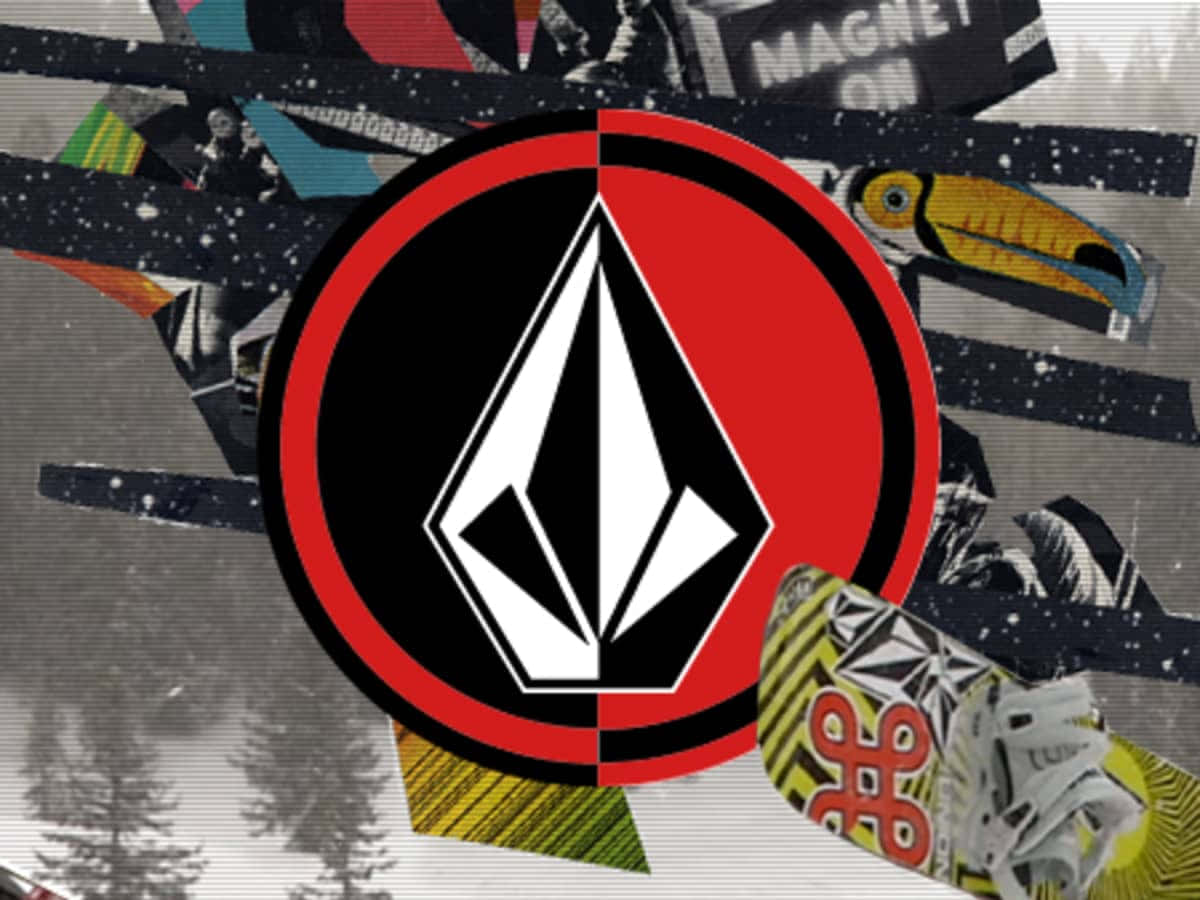 Volcom Logo Snowboarding Collage Wallpaper