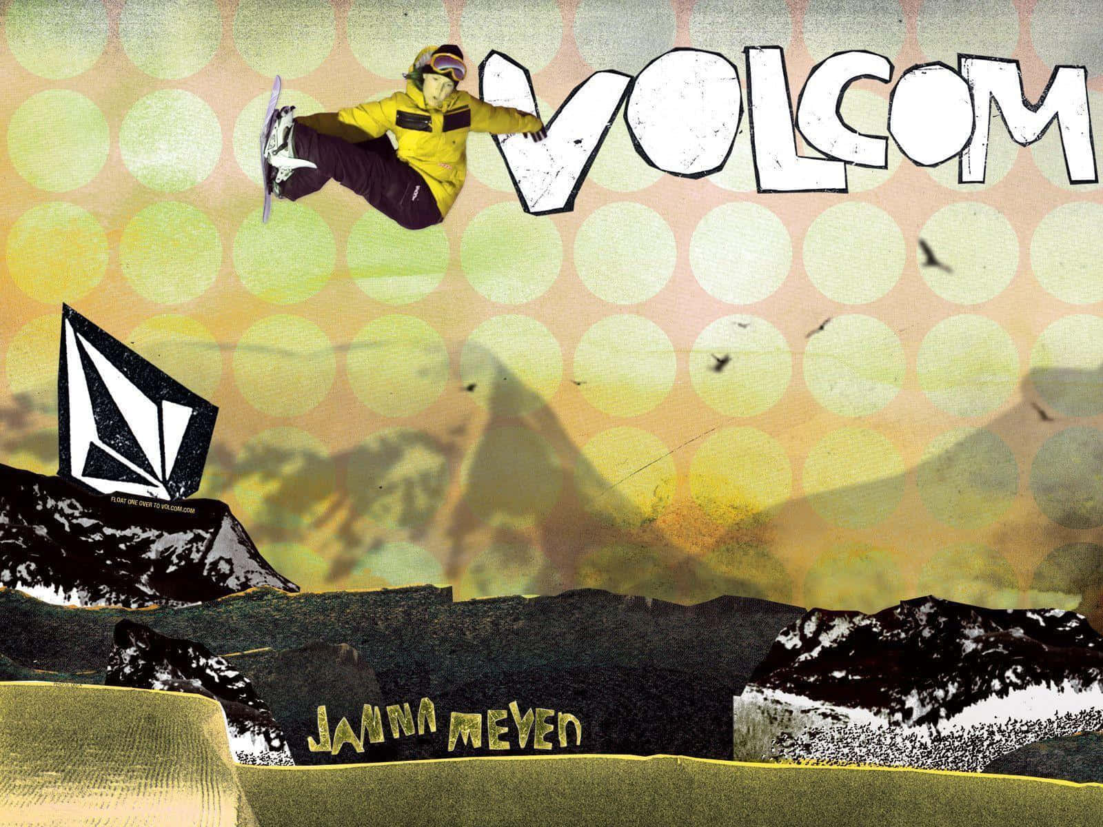 Volcom Snowboarding Style Artwork Wallpaper