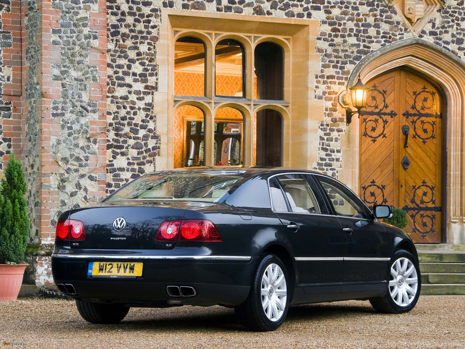 Volkswagen Phaeton Berline De Luxe Noire Fond d'écran